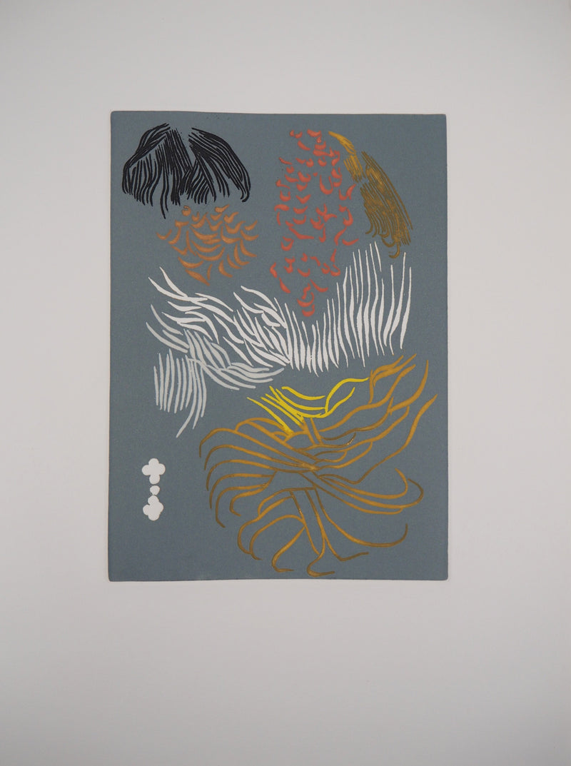 Jacques HEROLD : La transcendance du paon, 1975 - Gravure