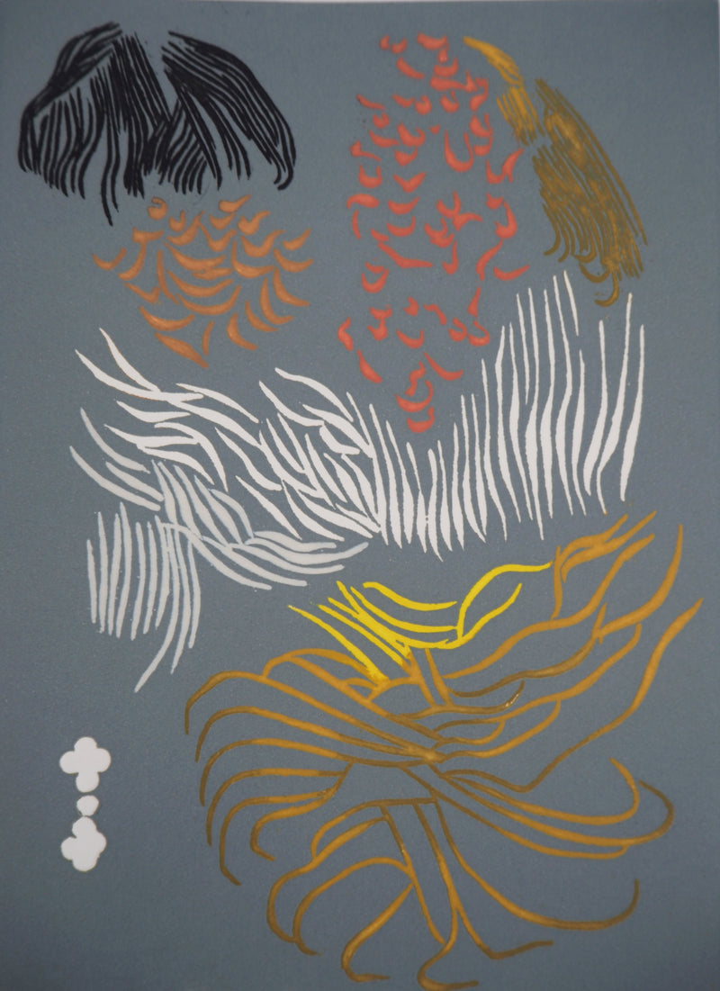Jacques HEROLD : La transcendance du paon, 1975 - Gravure (détail)