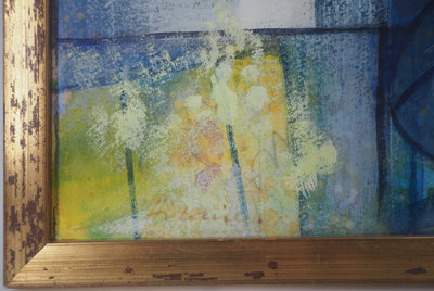 Camille HILAIRE : Déesse en repos, c. 1975 - Aquarelle (détail)