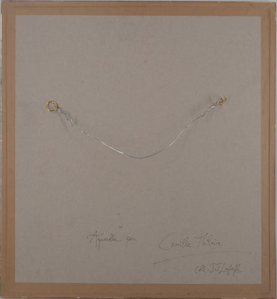 Camille HILAIRE : Déesse en repos, c. 1975 - Aquarelle (détail)
