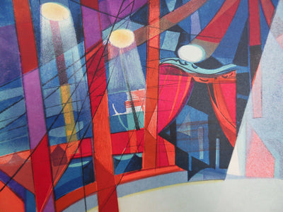 Camille HILAIRE : Le chapiteau, Lithographie originale (photo de détail 3) - Crédit photo : Galerie Art.Paris