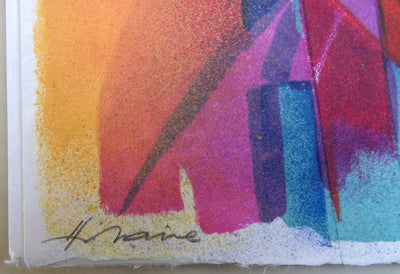 Camille HILAIRE : Le chapiteau, Lithographie originale (photo de détail 2) - Crédit photo : Galerie Art.Paris