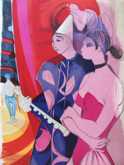 Camille HILAIRE : Au cirque, Lithographie originale (photo de détail 3) - Crédit photo : Galerie Art.Paris