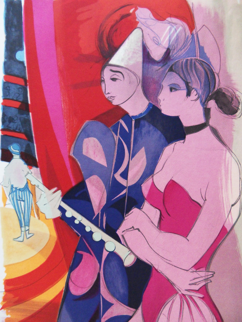 Camille HILAIRE : Au cirque, Lithographie originale (photo de détail 3) - Crédit photo : Galerie Art.Paris