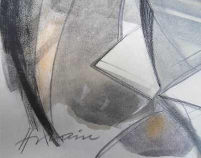 Camille HILAIRE : Le clown souriant, Lithographie originale (photo de détail 2) - Crédit photo : Galerie Art.Paris