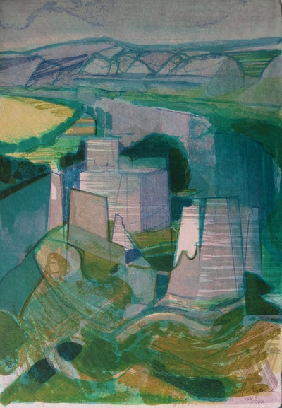 Camille HILAIRE : La Forteresse - Lithographie