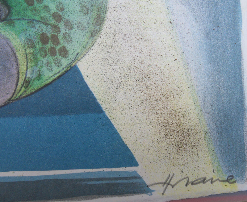 Camille HILAIRE : Les gymnastes, Lithographie originale (photo de détail 2) - Crédit photo : Galerie Art.Paris