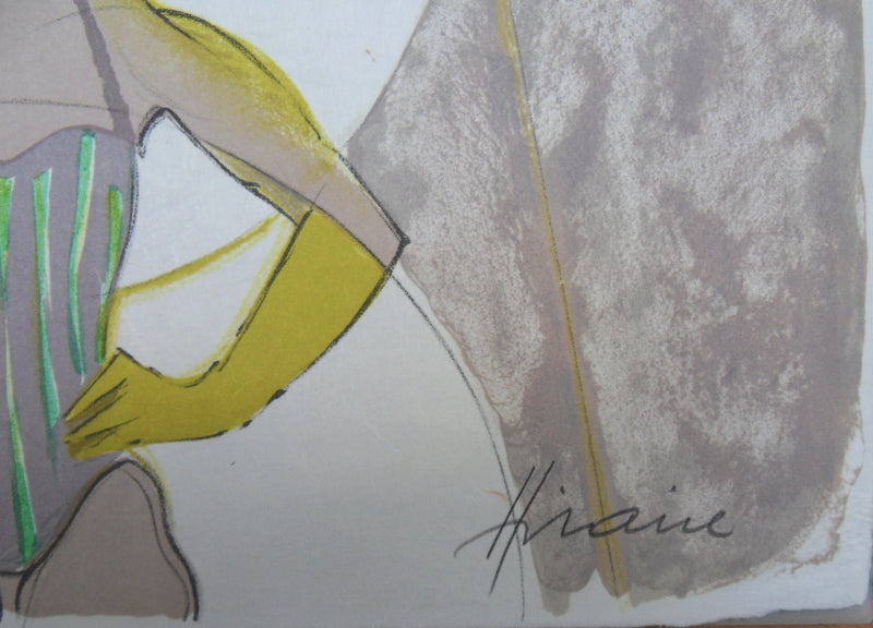 Camille HILAIRE : Le spectacle de cirque, Lithographie originale (photo de détail 2) - Crédit photo : Galerie Art.Paris