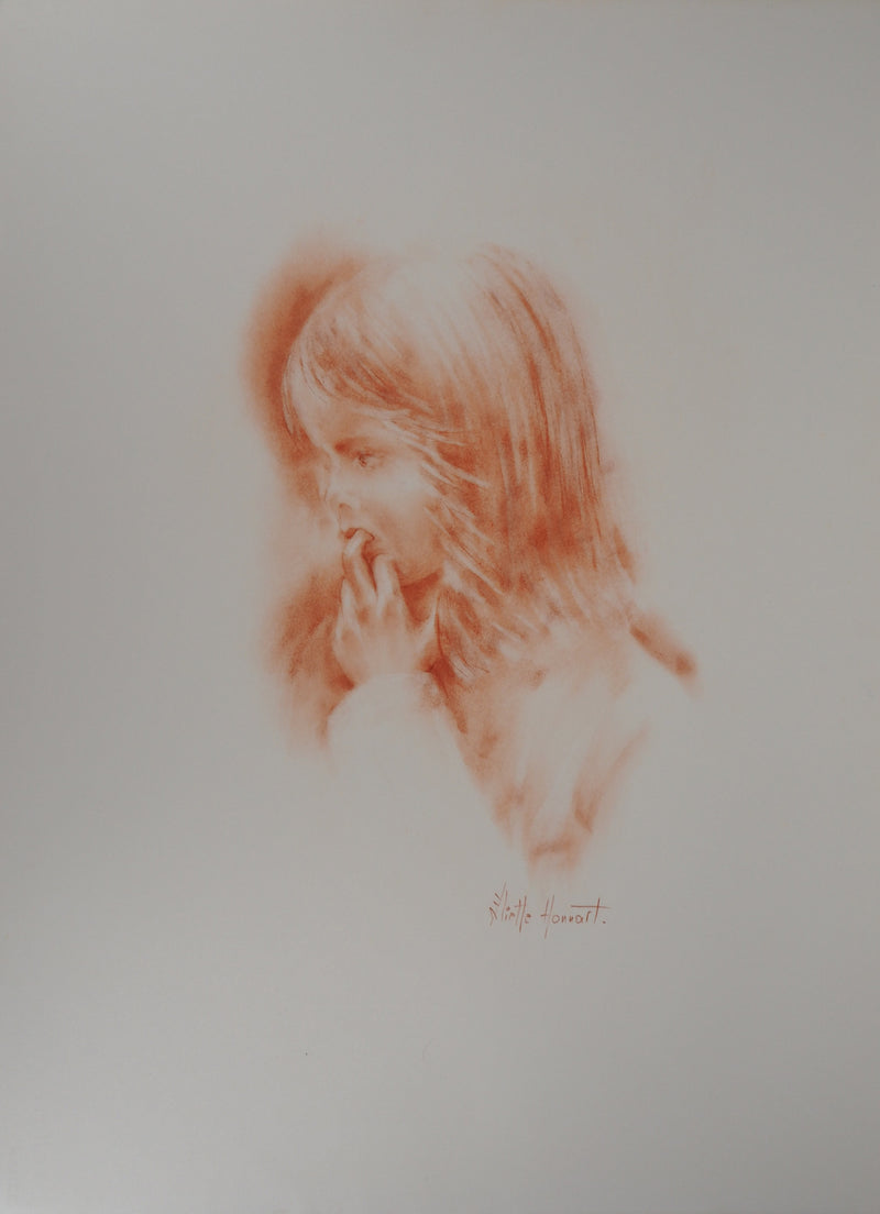Juliette HONNART : Angoisse - Lithographie (détail)