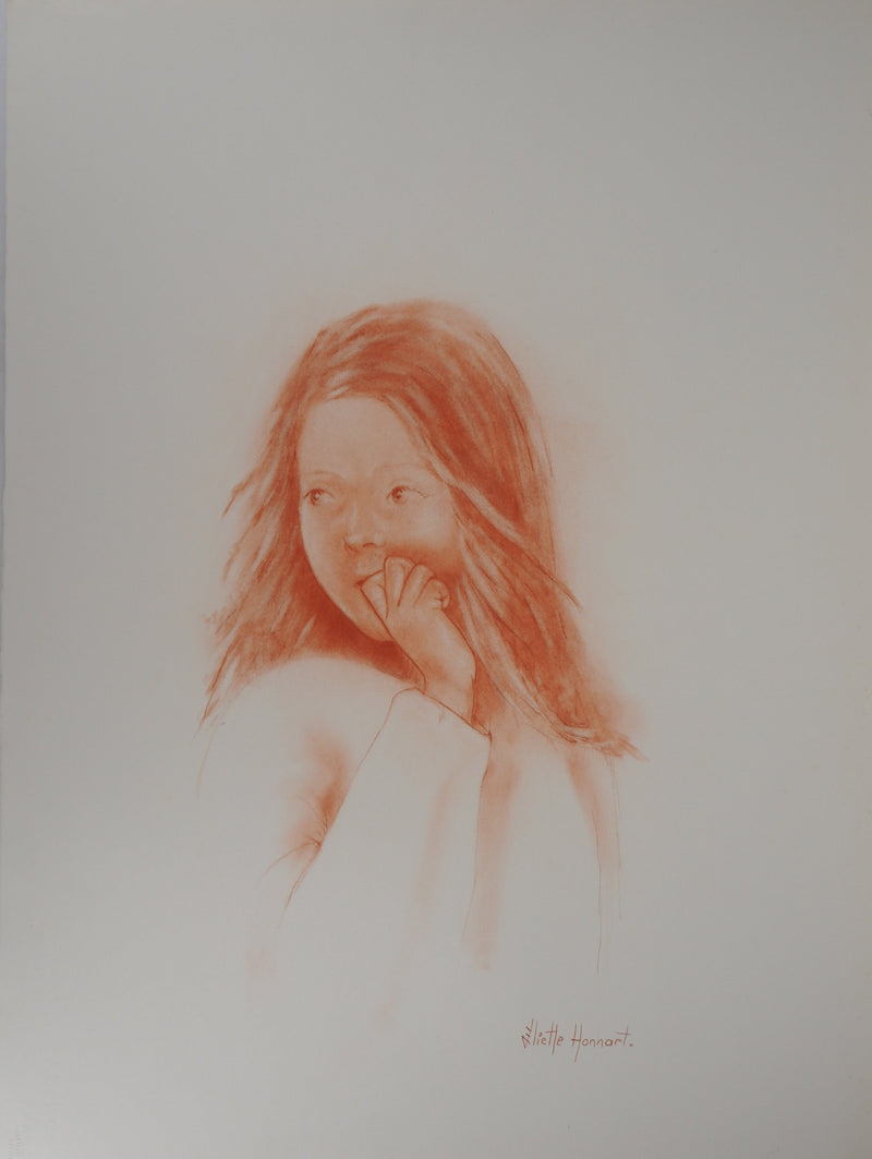Juliette HONNART : Chuchotements - Lithographie (détail)