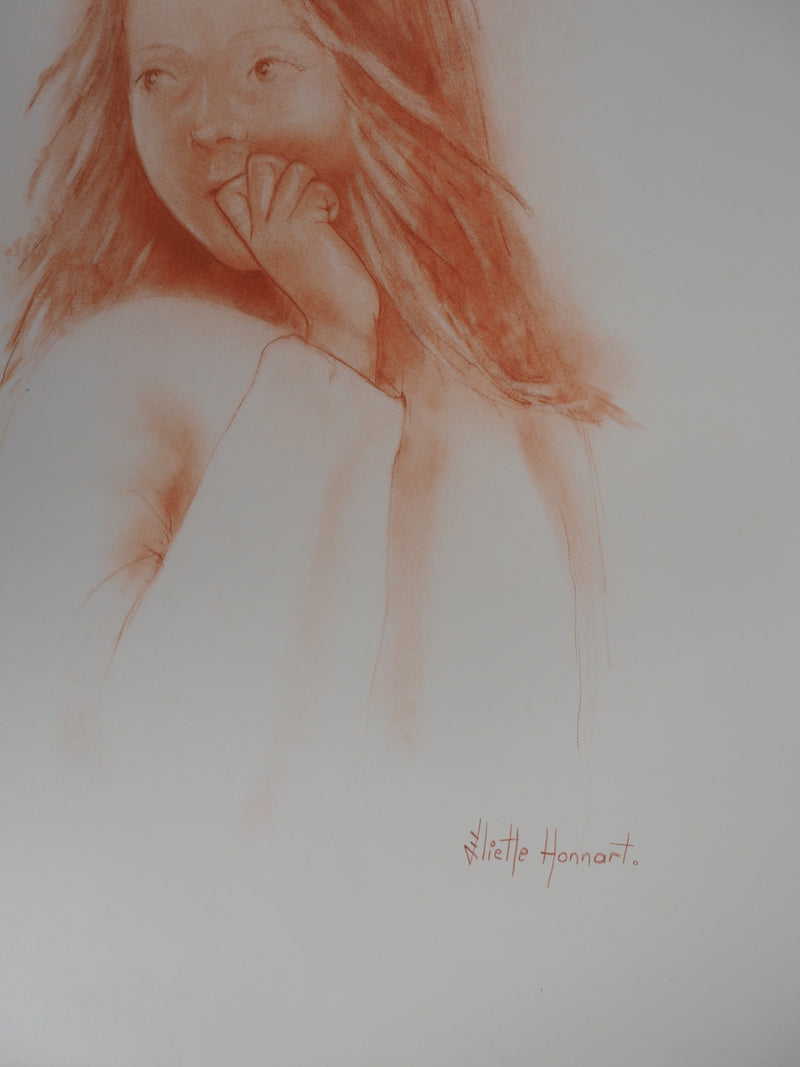 Juliette HONNART : Chuchotements - Lithographie (détail)
