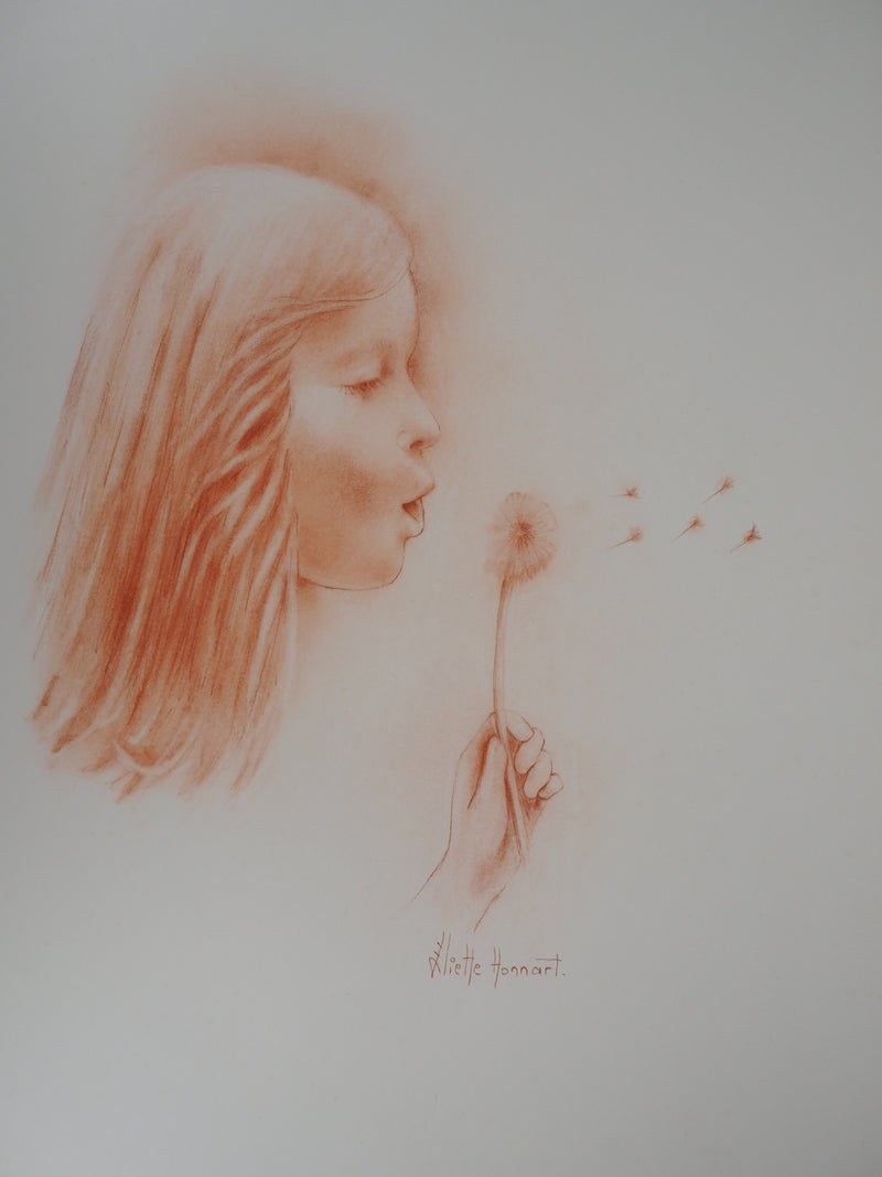 Juliette HONNART : Le souffle - Lithographie