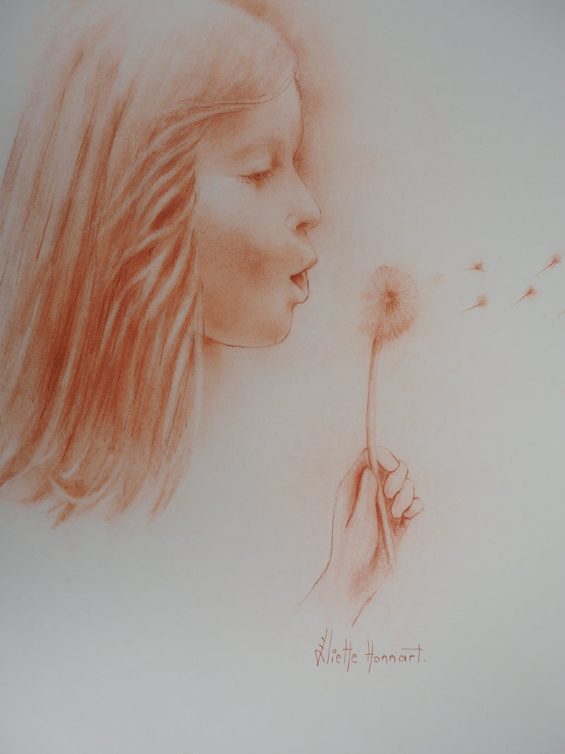 Juliette HONNART : Le souffle - Lithographie (détail)