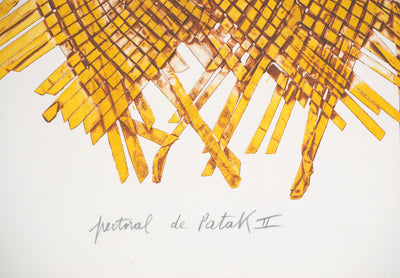Guy HOUDOUIN : Pectoral de Patak II - Gravure (détail)