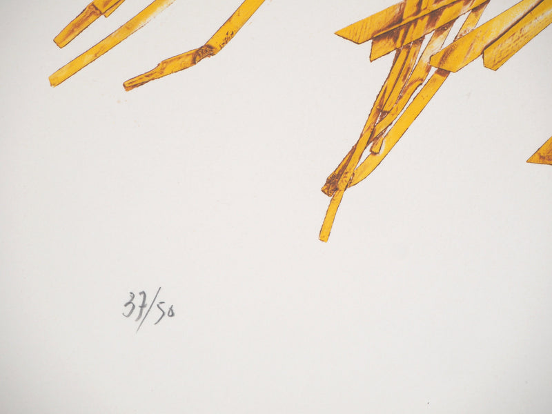 Guy HOUDOUIN : Pectoral de Patak II - Gravure (détail)