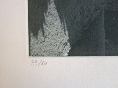 Olivier HOUEX : Mur sur la Méditerranée - Héliogravure (détail)