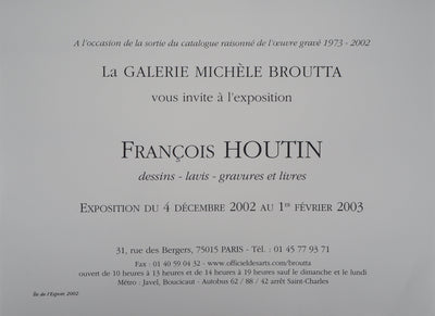François HOUTIN : Île de l'Espoir, 2002 - Affiche (détail)