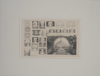 François HOUTIN : Série de paysages : n°3, 1982 - Dessin (détail)