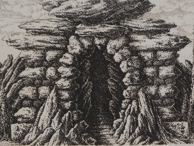 François HOUTIN : 19ème nymphée - Gravure (détail)
