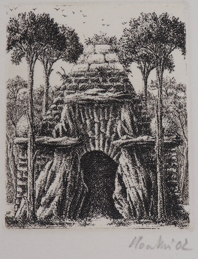 François HOUTIN : 20e et 21ème nymphées - Gravure (détail)