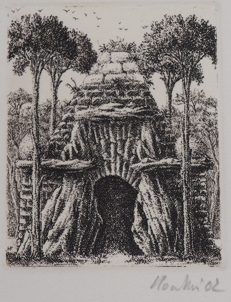 François HOUTIN : 20e et 21ème nymphées - Gravure (détail)