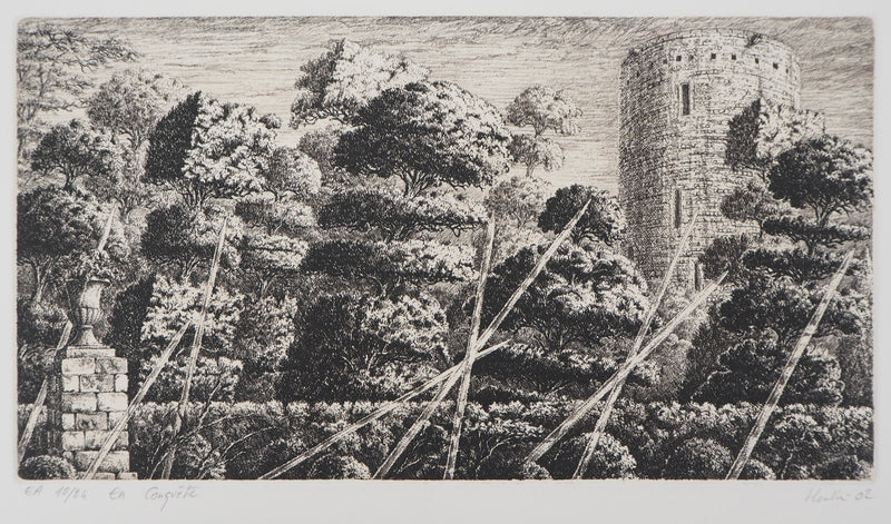 François HOUTIN : En conquête, 2002 - Gravure