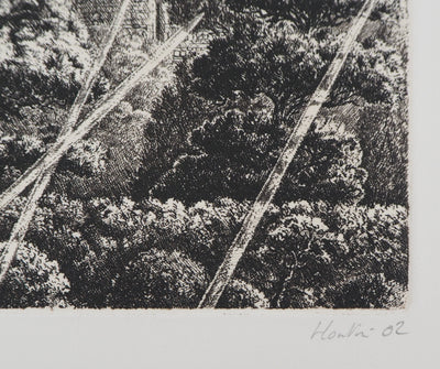 François HOUTIN : En conquête, 2002 - Gravure (détail)