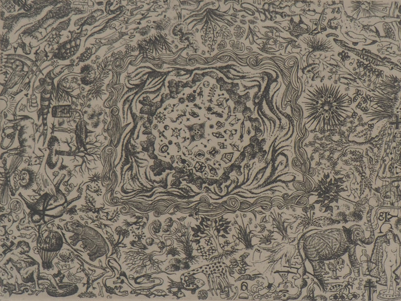 François HOUTIN : La création du monde, 1976 - Gravure