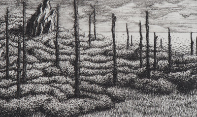 François HOUTIN : Labyrinthe n°2, 1979 - Gravure (détail)