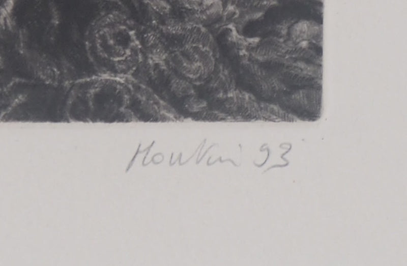 François HOUTIN : Rêverie, 1993 - Gravure (détail)