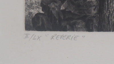 François HOUTIN : Rêverie, 1993 - Gravure (détail)