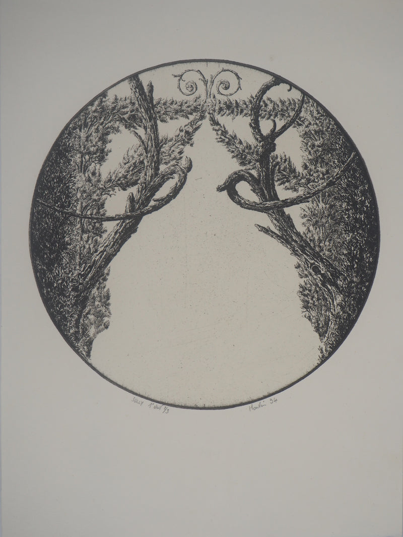 François HOUTIN : Sully, 1994 - Gravure