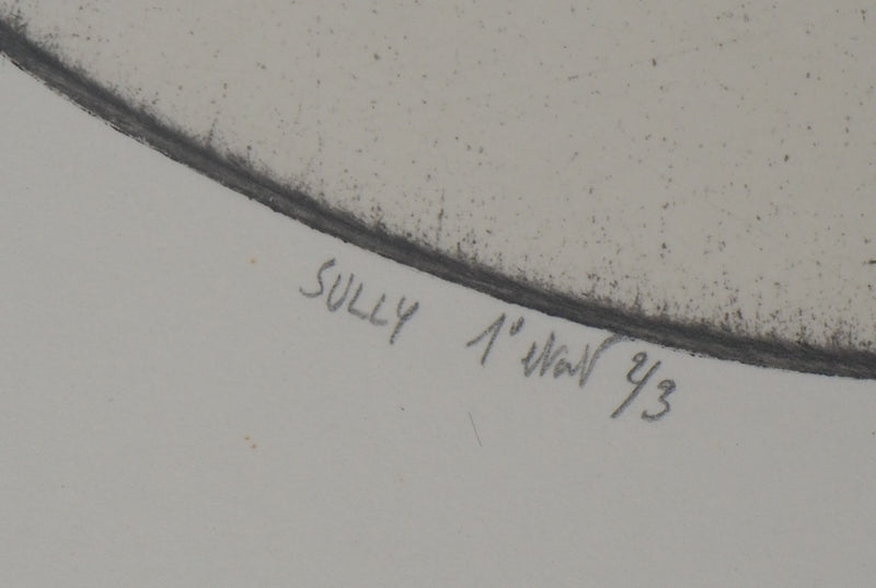 François HOUTIN : Sully, 1994 - Gravure (détail)