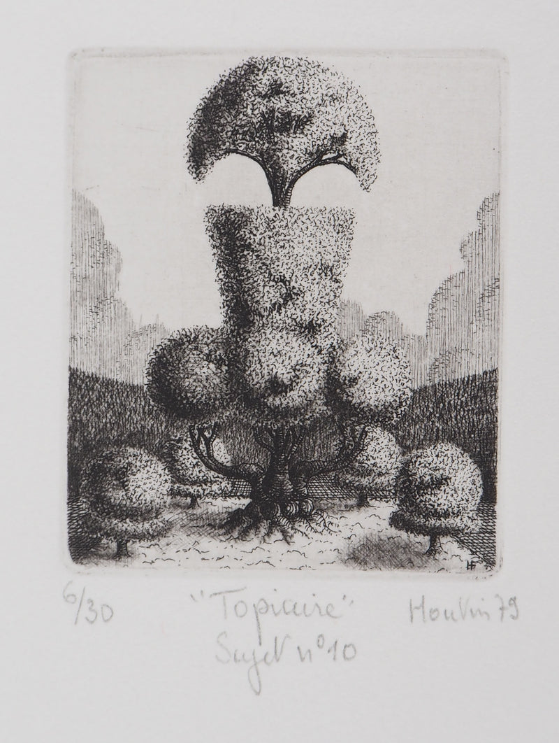 François HOUTIN : Topicure n°10, 1979 - Gravure