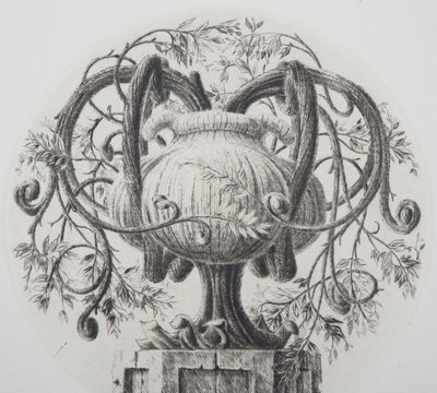 François HOUTIN : 2nd vase, 1992 - Gravure (détail)