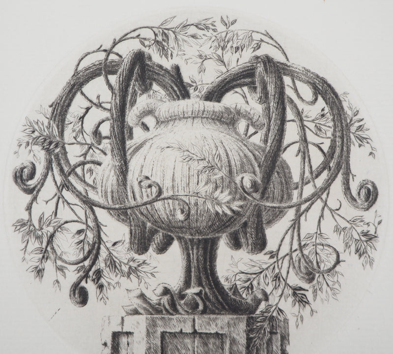 François HOUTIN : 2nd vase, 1992 - Gravure (détail)