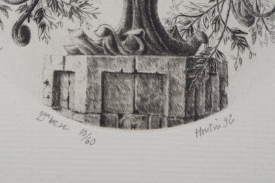 François HOUTIN : 2nd vase, 1992 - Gravure (détail)