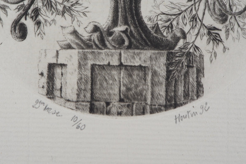 François HOUTIN : 2nd vase, 1992 - Gravure (détail)