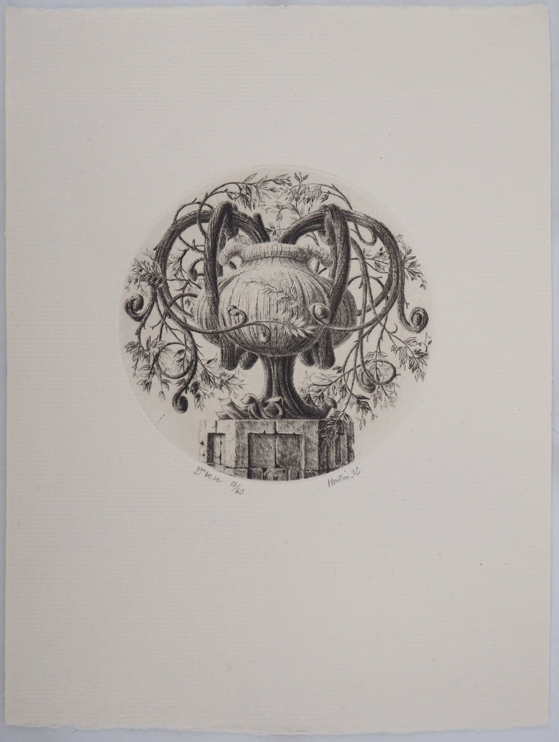 François HOUTIN : 2nd vase, 1992 - Gravure (détail)