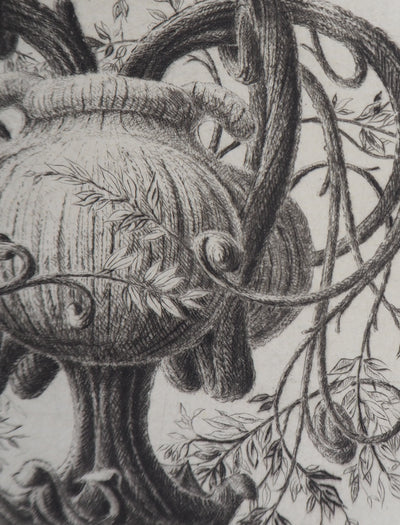 François HOUTIN : 2nd vase, 1992 - Gravure (détail)