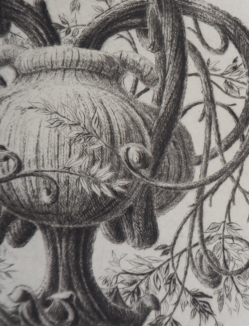 François HOUTIN : 2nd vase, 1992 - Gravure (détail)