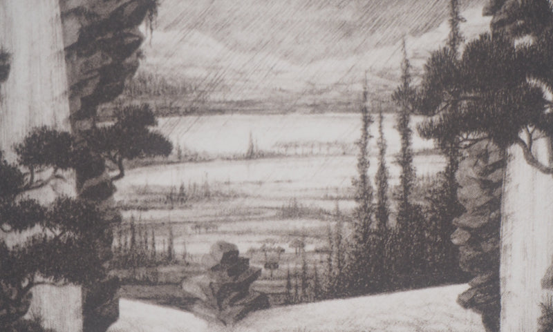 François HOUTIN : Cascades - Héliogravure