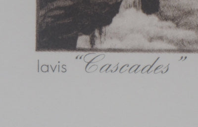 François HOUTIN : Cascades - Héliogravure (détail)