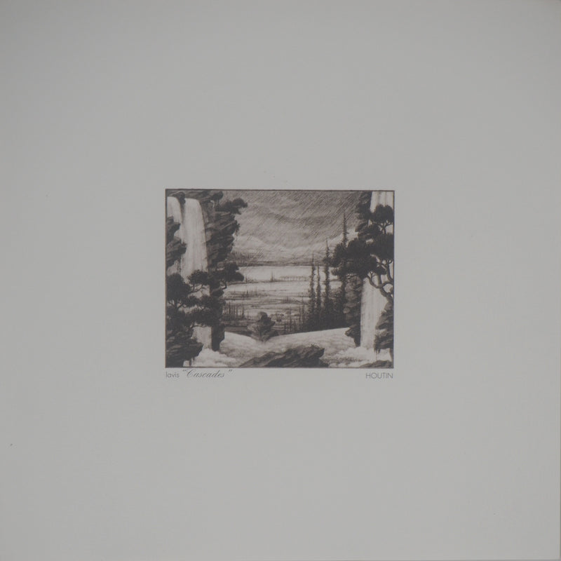 François HOUTIN : Cascades - Héliogravure (détail)