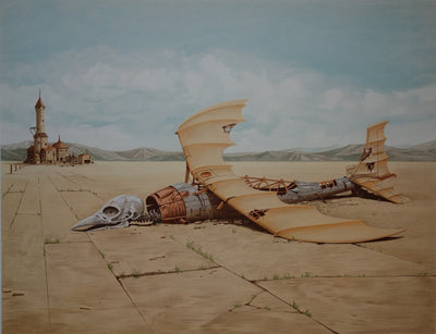 Judson HUSS : Dead Zeppelin - Lithographie (détail)