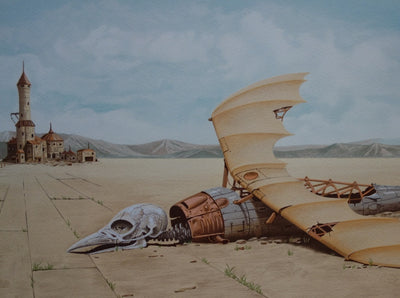 Judson HUSS : Dead Zeppelin - Lithographie (détail)