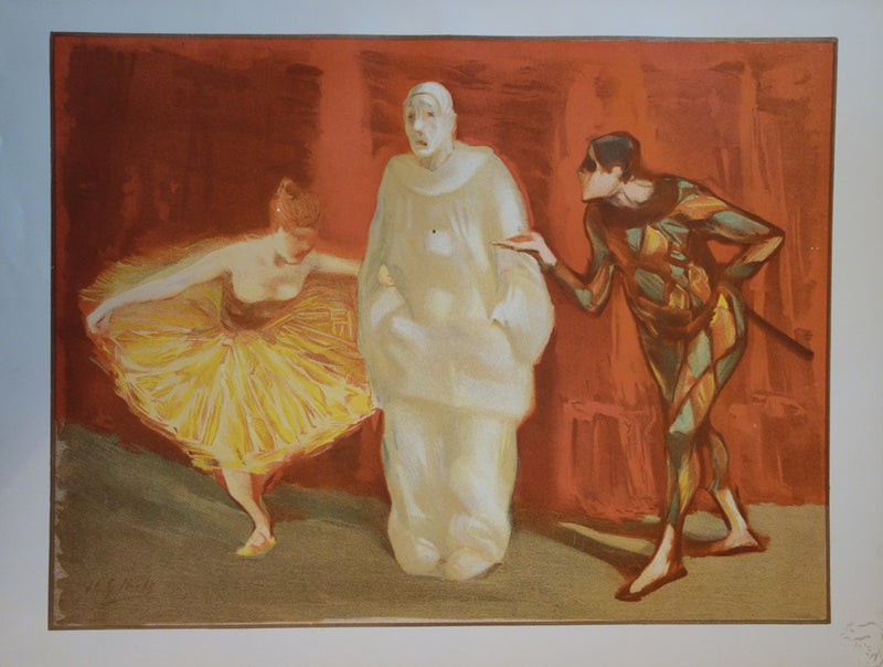 Henri-Gabriel IBELS : Pantomime - Lithographie