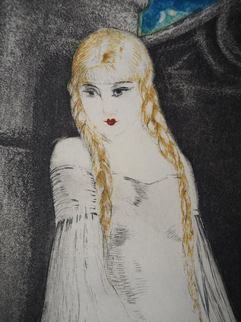 Louis ICART : Margueritte et Méphistophélès, 1928 - Gravure (détail)