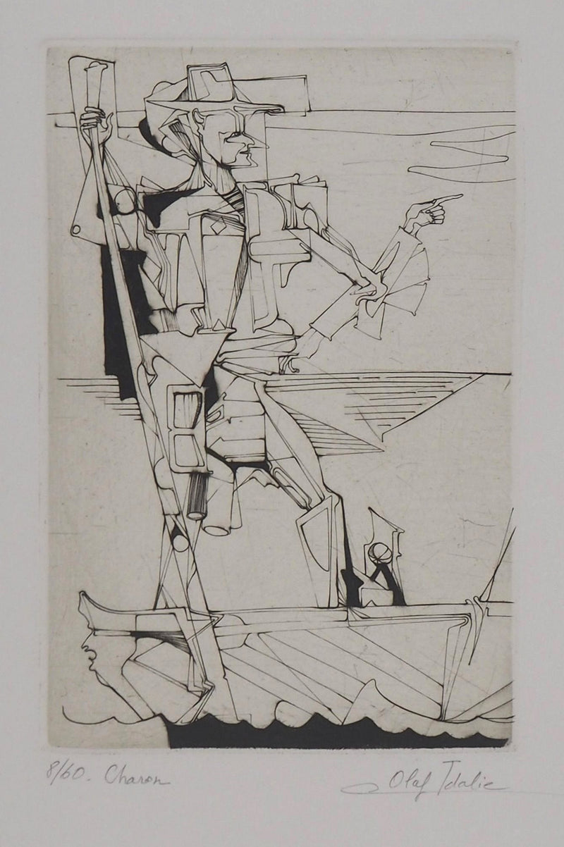 Olaf IDALIE : Charon - Gravure