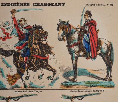  IMAGERIE D'EPINAL : Les costumes, c. 1920 - Gravure sur bois (détail)